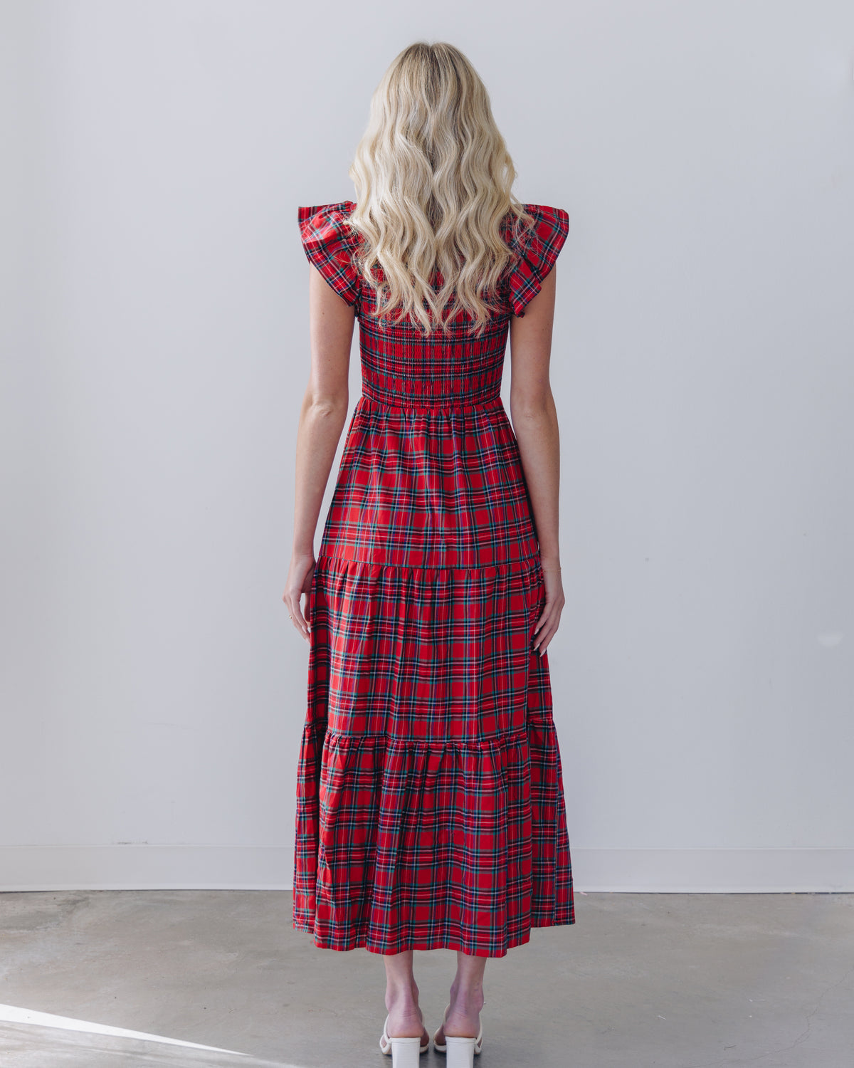 Rachel Plaid Midi Dress