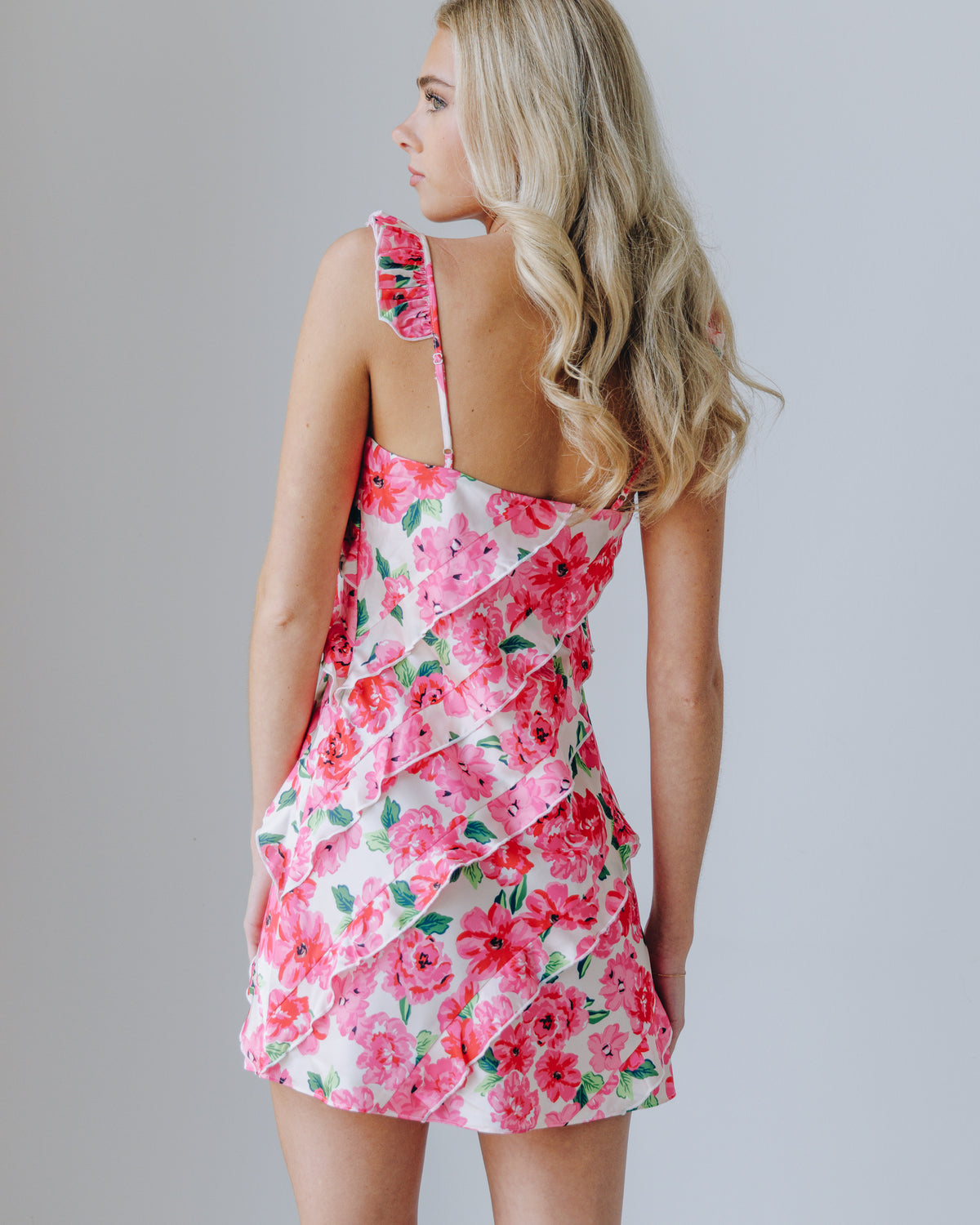 Rosa Ruffle Mini Dress